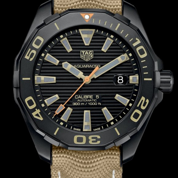Tag Heuer Aquaracer 300 Calibre 5 Black Dial Watch for Men - WAY208C.FC6383 - Picture 7 of 16